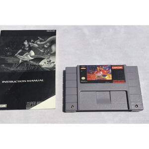 SNES Disney Aladdin SNES Game & Manual 1992 Super Nintendo Capcom Tested
